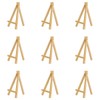Mini Wooden Easels Display - 3Inch Mini Easel & Canvas