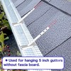 5" Aluminum Roof Gutter Hangers 5" Gutter Clips with Straps