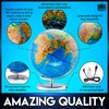 World Globe with Illuminated Constellations – 13” Light Up Globe