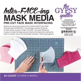 The Gypsy Quilter Inter-FACE-ing Mask Media 20ct