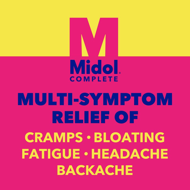 Midol Menstural Complete, Gelcaps, 24 ct