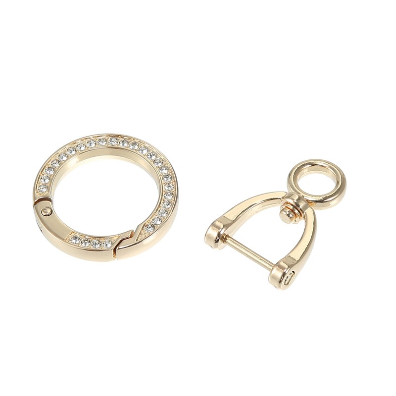 [X AUTOHAUX] Car Fob Keychain Keychain Holder Replacement D-Ring for