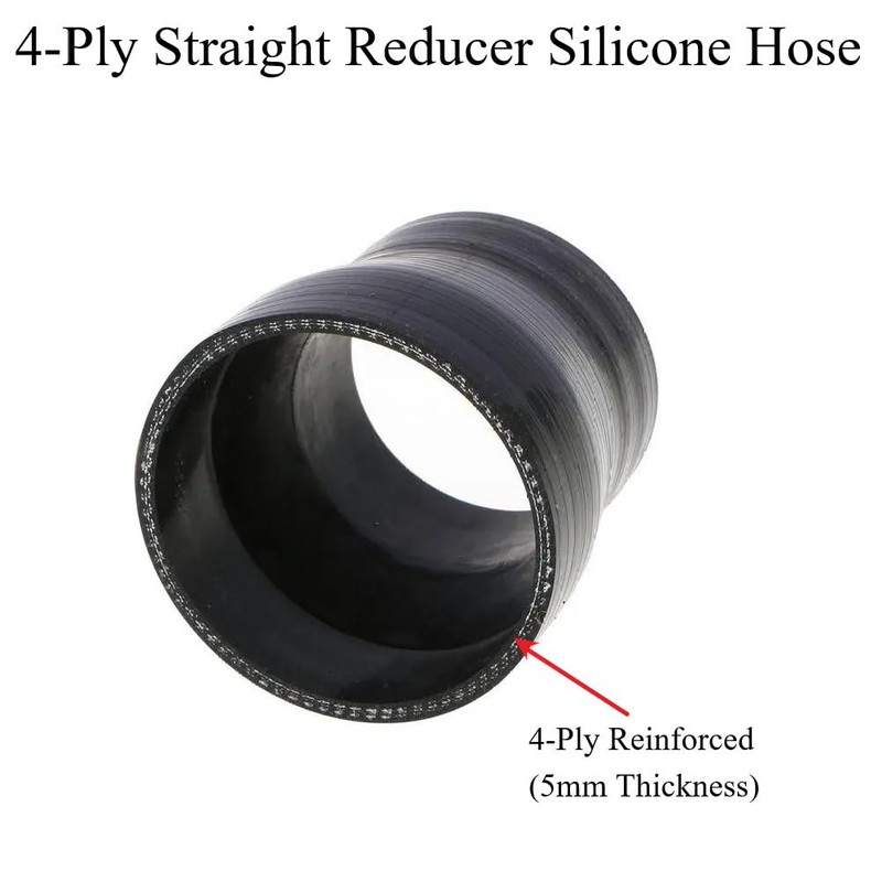 YSIL 3" to 4" Reducer Coupler Silicone Hose 4-Ply Reinforced