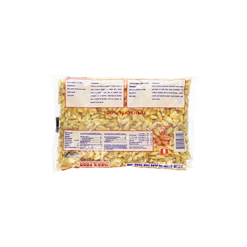 Incas Food Maiz Cancha Chulpe Para Tostar- Dried Corn Chulpe