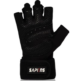 Sapiens Workout Gloves for Men and Women - Breathable Weight Lifting Gloves - Gym Gloves with Wrist Support - Padded Palm Protection - Extra Grip for Fitness - Lifting - Training - Rowing - Pull-ups