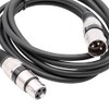 vhbw DMX Cable XLR Male to XLR Female Compatible with