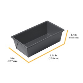 Chicago Metallic Professional 1-Pound Non-Stcik Loaf Pan, Perfect for pound cakes, meat loafs and more! Measures 8.5-Inch-by-4.5 Inch