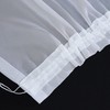 HongYa Curtain with Ruffle Tape, Transparent Voile Bogenstore, Flower Window,
