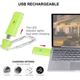 Rechargeable Book Reading Light for Kids,Clip on LED Book Lights in Bed,Portable Bookmark Lights with Brightness Adjustable for Eye-Protection,Warm White and Amber LEDs Nightlight for Bookwarms