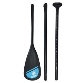 AISUNSS SUP Paddle, 3 Piece Adjustable Paddles, Stand Up Paddle Lightweight Floating Kayak Paddles for Surfring, Floating, Water Sport (Black)