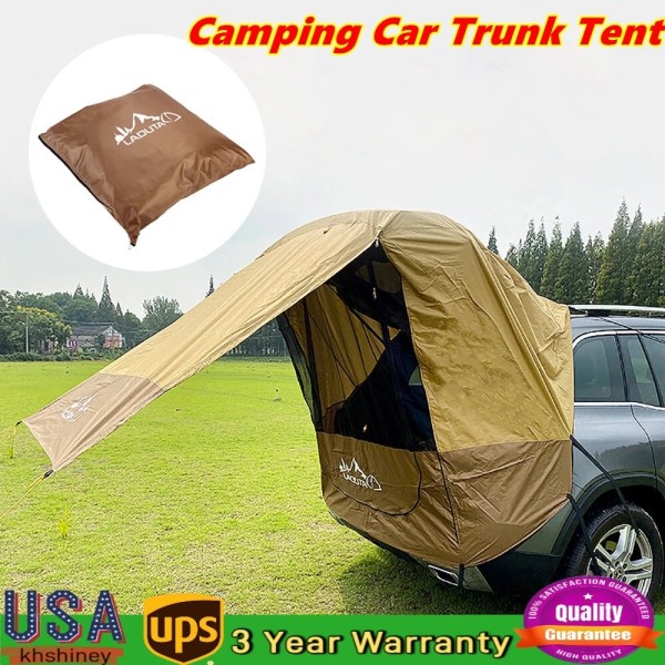 Unbranded Portable Camping Car Trunk Tent SUV Awning Shelter Rear