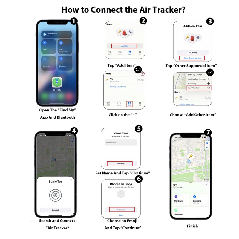 Smart Bluetooth Tracker 2-Pack – Key Finder & Luggage Locator,