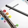 Yeachlaing Hole Reinforcement Stickers Labels,10colors,Pack of 1440