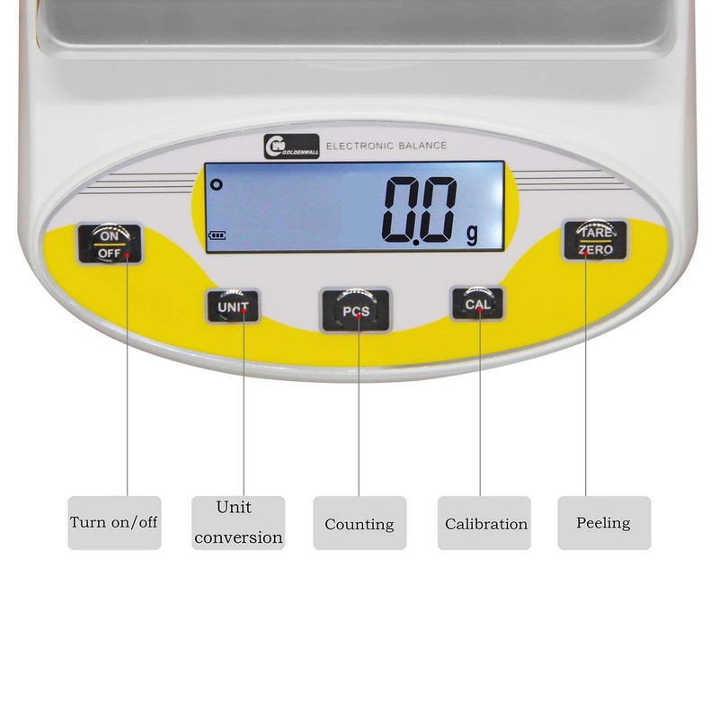 CGOLDENWALL Large Range Lab Digital Analytical Balance Lab Precision Scale