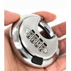 Shiwaki 4 Digital Combination disc Padlock Stainless Steel Rust Padlock