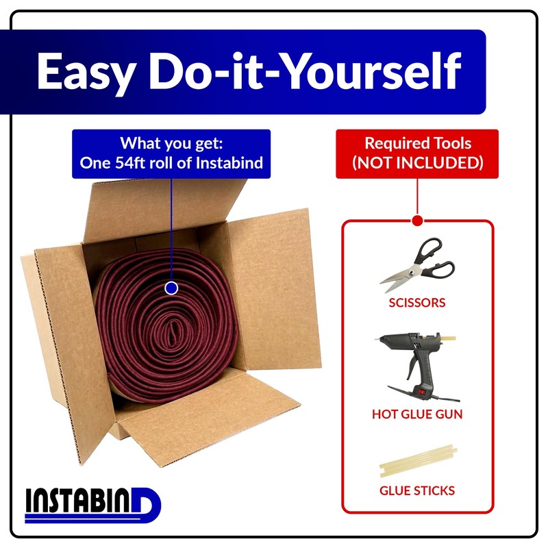 Instabind 54 ft Roll Premium Carpet Edge Binding – Regular