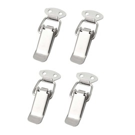 4 x Stainless Steel Tension Clasps, Ideal as a Box Closure, Folding Clasp, Various Sizes and Variants (45 mm, Normal)