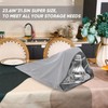 LEIFIDE Silver Storage Bags Oversized 24 x 30 Zipper Anti