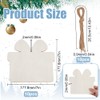 SOFPLATE 10Pcs 7 x 7 Inch Wooden Gift Box Ornament