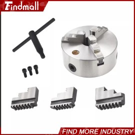 Findmall K11-160 Lathe Chuck 6",Metal Lathe Chuck Self-centering 3 Jaw Chuck