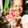 Cmaqpw 200PCS 4oz Colorful Snow Cone Cups Set with 100Pcs
