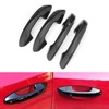 JUIVEEL 4Pcs Glossy Black Style ABS Car Exterior Door Handle
