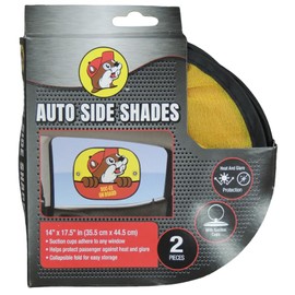 Buc-ee's Auto Vehicle Car Truck Accessories - Sunshade - Window Screen - Cup Coasters - Trash Can - License Plate Frame - Charms - Beaver Logo - Interior (Window Screen)