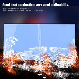 fosa1 2PCS CPU Thermal Pad 100mm x 100mm x 1mm CPU Chip Disipador térmico Refrigeración Térmica Conductora Silicona Pad