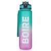 Nasafes French Motivation Water Bottle with French Time Marker, Water