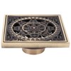 Floor Drain European Style Antique Bathroom Copper Drain Set for
