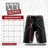 Tactical Pro Supply American Flag Board Shorts, Escudo Blanco Desert