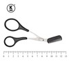 K-Pro Eyebrow Scissors - Scissors Removable Eyebrow Comb for Men