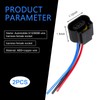 Downhill 2 PCS H13/9008 Female Socket Harness Connectors, Signal Light