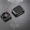 Clyxgs 8 Pipe Aluminum Heat Exchanger Cooling Water Drain Water
