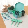 FOODLE Wheat Straw Dinnerware Set - BPA Free & Safety
