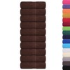 vidaXL Soap Towels Set - 100% Cotton 30x30 cm Brown
