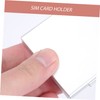 TEHAUX Memory Card Storage Box Shockproof Sim Cards Organizer Compact