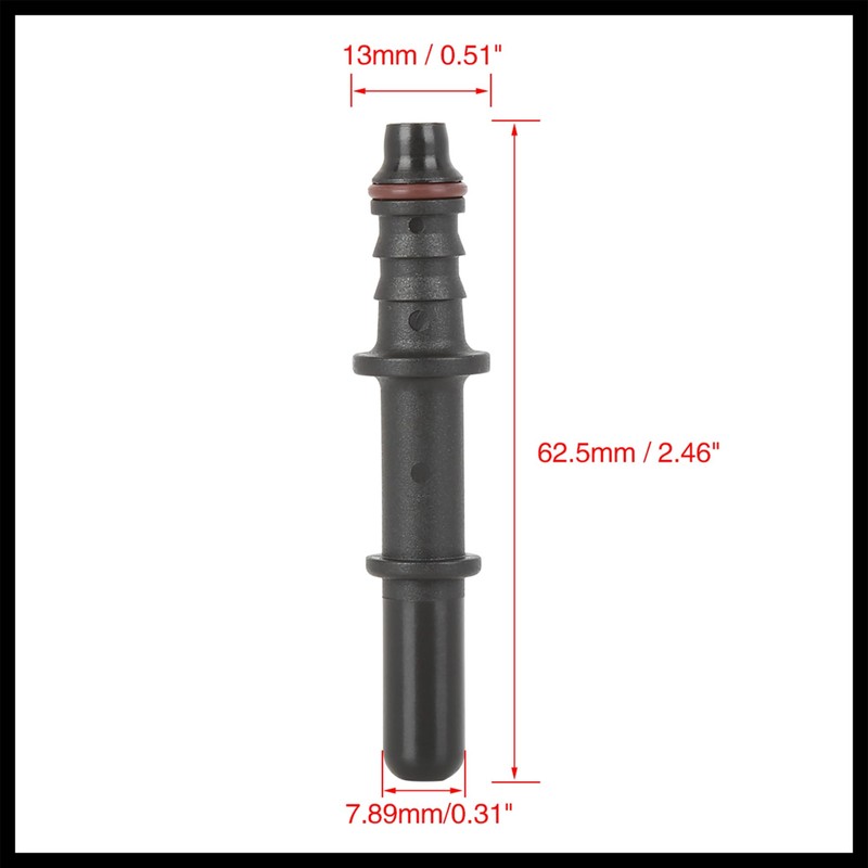 Hihaha 2pcs 7.89mm ID6 Fuel Line Quick Release Male Connector