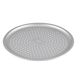 Anolon Pro-Bake Aluminized Steel Bakeware Perforated Pizza Pan, 14 Inch - Silver