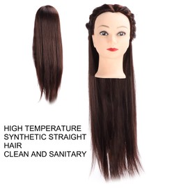 MUNEFE Hairdressing Mannequin Head, Hair Braiding Mannequin Head, Mannequin Head for Hair Cutting Knitting Designing Dyeing