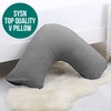 SYSN V Shaped Luxury Support Pillow Orthopaedic Maternity Extra Filled