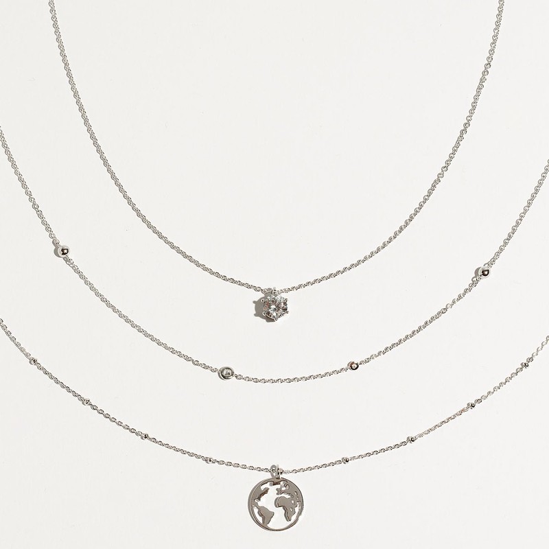 XENOX® Women's Necklace Made of High-Quality 925 Sterling Silver with