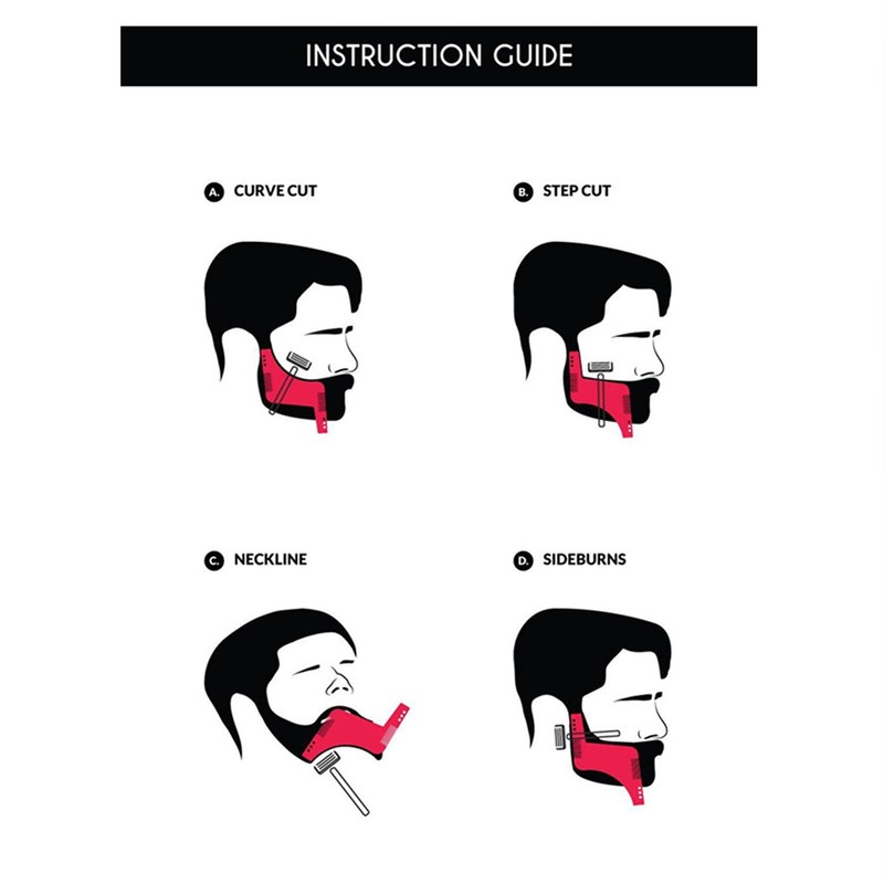 Herramienta de Modelado Y Peinado de Barba, Peine de Barba