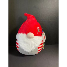 Jazwares/Squishmallows Squishmallow 8" Gianna Holiday Xmas Gnome w/ Beaded "I  SQUISH" Charm Plus Acc.