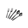 20 Pcs Black Silverware Set, Food-Grade Stainless Steel Flatware Set