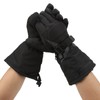 One Pair Heated Gloves Unisex Black XL 3 Gears Temperature