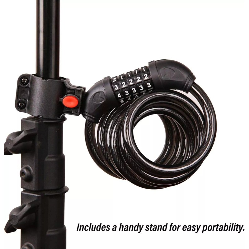 Unbranded 2Pack 6FT Extra Long Cable Combination Bike Locks, 5