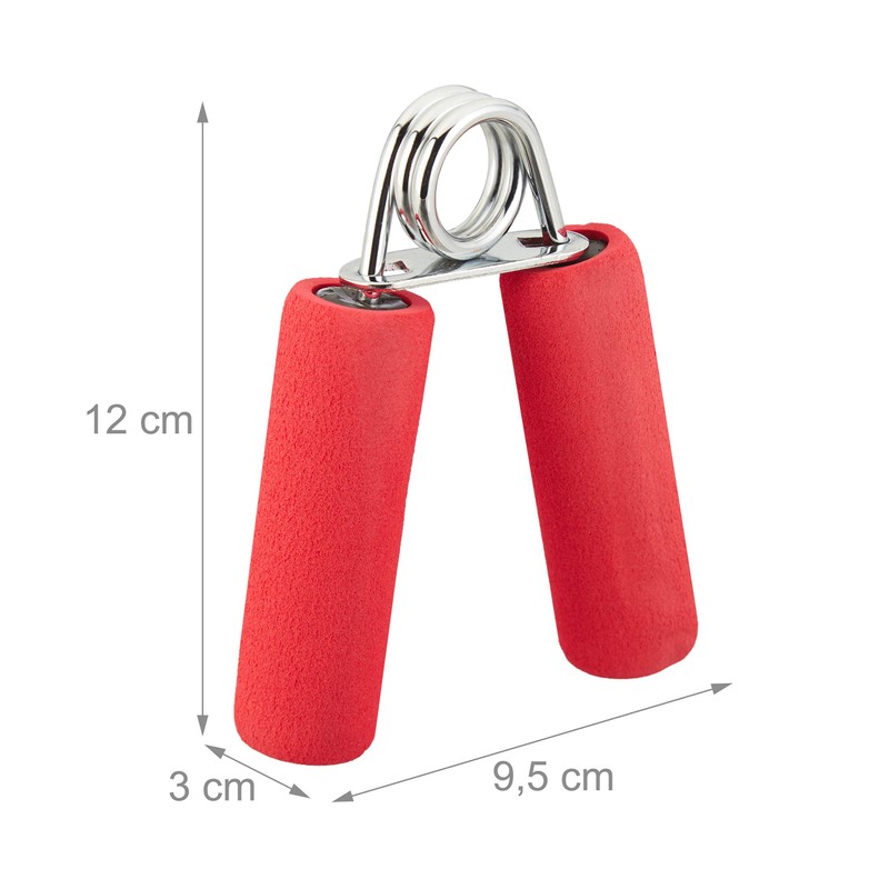 Relaxdays Finger Trainer Set of 2, Foam Grip Pads, Grip