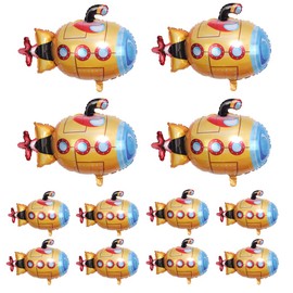 My Pet Elephant 12pc 2 Size Submarine & Mini Balloons for Baby Shower, Birthday Party