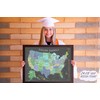National Parks Map - Explore America Map - Small Framed